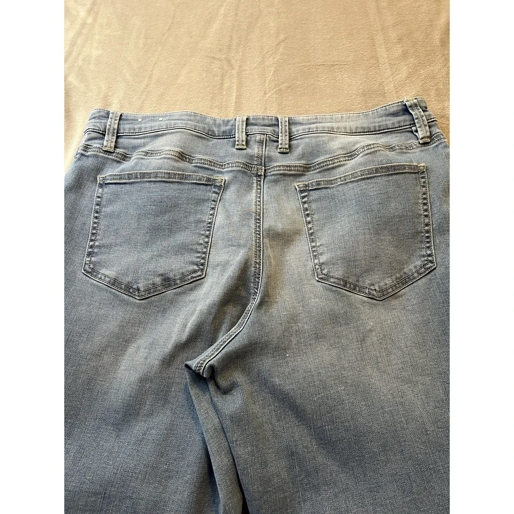 Tommy Bahama Womens Jeans Size 16/29 Blue Leila Indigo Mid Rise Slim Boyfriend
